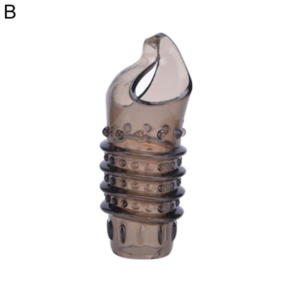 Flexible Penis Extender Sleeve Condoms Thread Penis Sleeve Extension ...