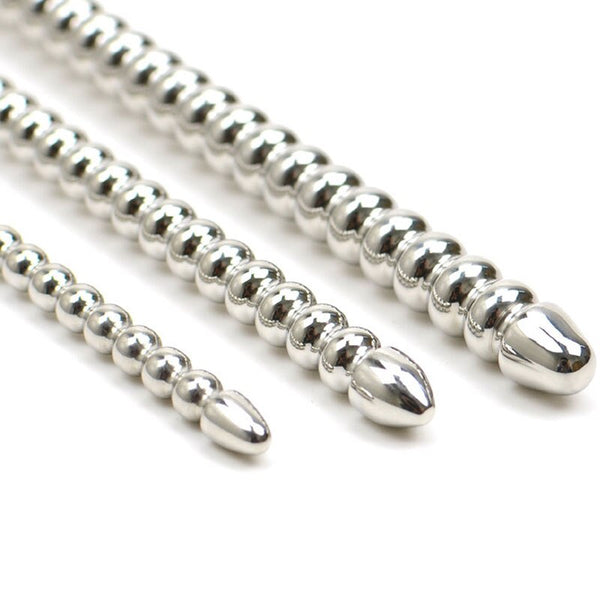 NEW Beaded Urethral Dilator Penis Plug Insert Sounding Rods Stainless ...